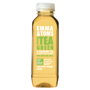emma & tom's brewed green tea with mint and apple