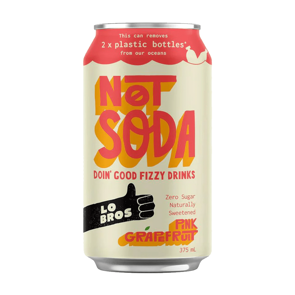 Not Soda Pink Grapefruit fizzy drink